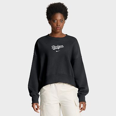 Women's Nike Black Los Angeles Dodgers Oversized Primetime Sweatshirt
