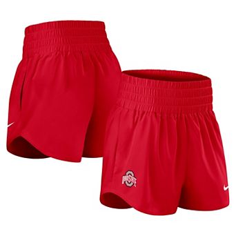 Women's Nike Scarlet Ohio State Buckeyes Performance One Dri-FIT High-Rise Shorts