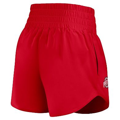 Women's Nike Scarlet Ohio State Buckeyes Performance One Dri-FIT High-Rise Shorts