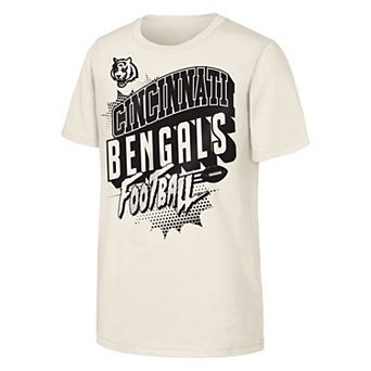 Youth Outerstuff Natural Cincinnati Bengals Action Comic T-Shirt