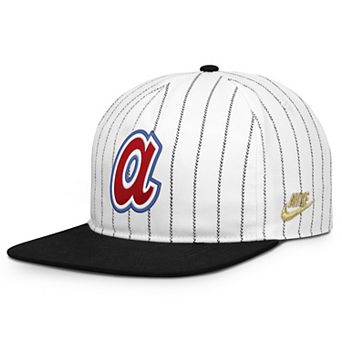 Men's Nike White/Black Atlanta Braves Cooperstown Collection Pro Adjustable Hat