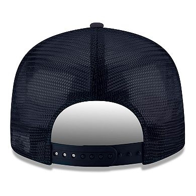 Men's New Era Navy Memphis Grizzlies Core Logo Meshback 9FIFTY Snapback Hat