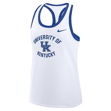 Women's Nike White Kentucky Wildcats Uni Name Tri-Blend Dri-FIT Tank Top