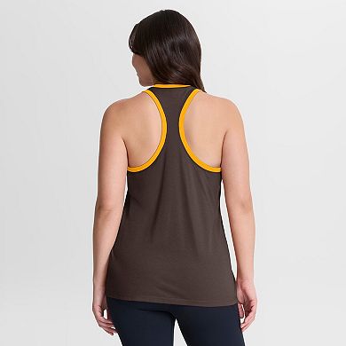 Women's Nike Brown San Diego Padres Tri-Blend Dri-FIT Racerback Tank Top