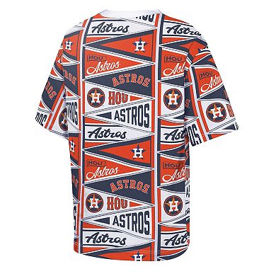 Youth Outerstuff Orange Houston Astros All-Over Pennant T-Shirt