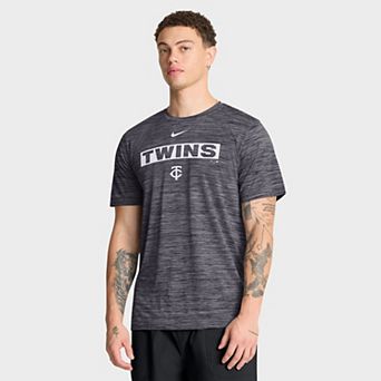Men's Nike Black Minnesota Twins Velocity Dri-FIT T-Shirt