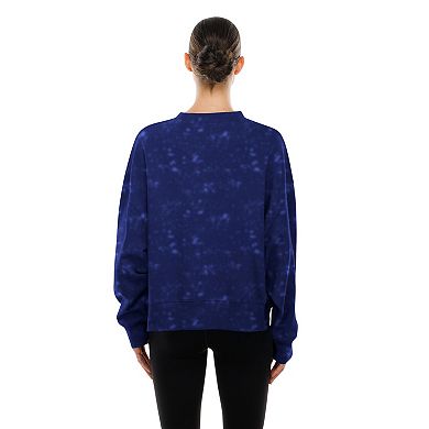 Women's New Era Royal Los Angeles Dodgers Throwback Oversized Boxy Sweatshirt
