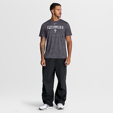 Men's Nike Black Philadelphia Phillies Velocity Dri-FIT T-Shirt