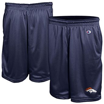 Men's Champion Navy Denver Broncos Classic Mesh Shorts