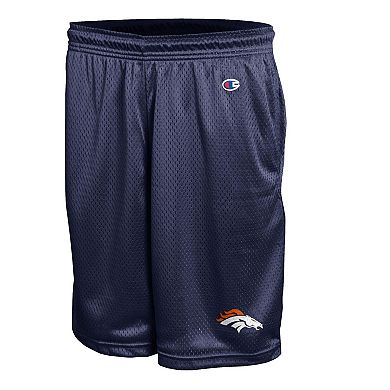 Men's Champion Navy Denver Broncos Classic Mesh Shorts
