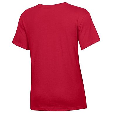 Women's Champion Red Philadelphia Phillies Core V-Neck T-Shirt