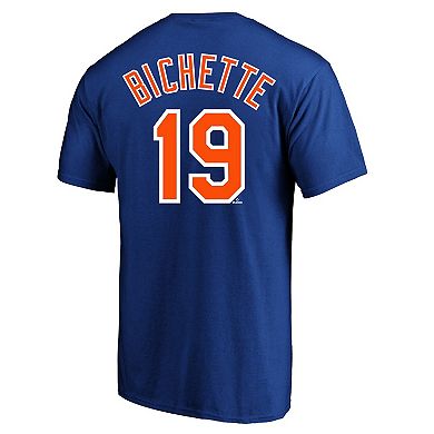 Men's Profile Bo Bichette Royal New York Mets Big & Tall Player Name & Number T-Shirt