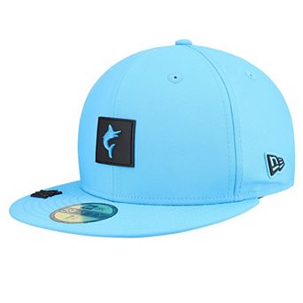 Men's New Era Blue Miami Marlins 2026 Clubhouse Alternate 59FIFTY Fitted Hat