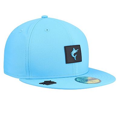 Men's New Era Blue Miami Marlins 2026 Clubhouse Alternate 59FIFTY Fitted Hat