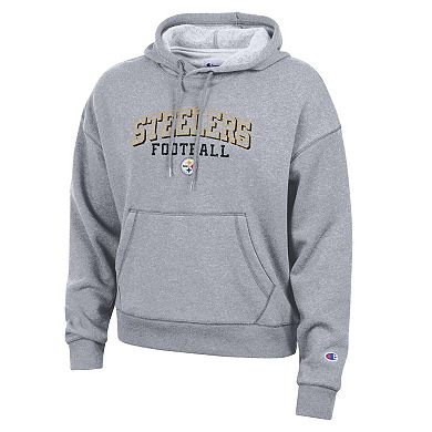 Women's Champion Gray Pittsburgh Steelers Triumph Tri-Blend Hoodie