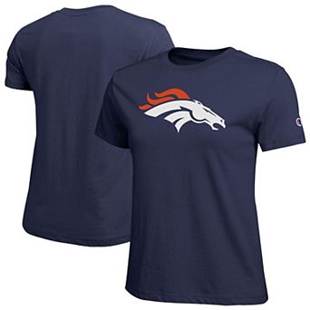 Women's Champion Navy Denver Broncos Logo T-Shirt