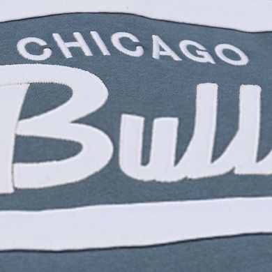 Men's Mitchell & Ness Blue Chicago Bulls Thunderstorm Head Coach Quarter-Zip Jacket