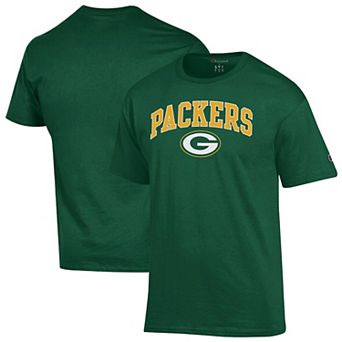 Men's Champion Green Green Bay Packers Arch Over Logo T-Shirt