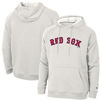 Men's Champion Cream Boston Red Sox Triumph Tri-Blend Raglan Hoodie