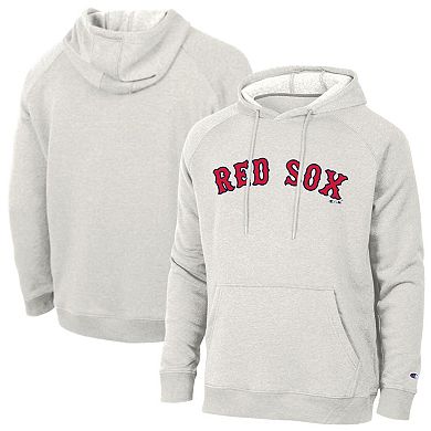 Men's Champion Cream Boston Red Sox Triumph Tri-Blend Raglan Hoodie