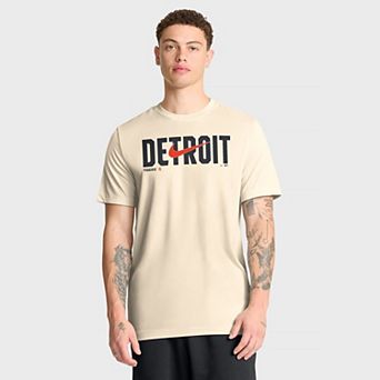 Men's Nike Cream Detroit Tigers Swoosh Legend Dri-FIT T-Shirt