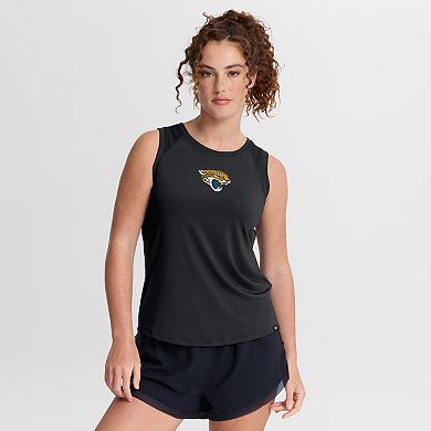 Women's Fanatics Black Jacksonville Jaguars Mesh Triumphant Win Tank Top