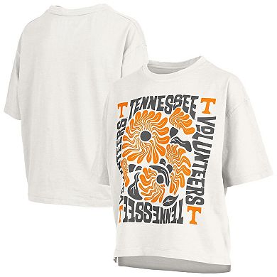 Women's Pressbox White Tennessee Volunteers Elena Oversized T-Shirt