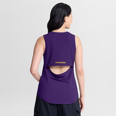 Women's Fanatics Purple Minnesota Vikings Mesh Triumphant Win Tank Top