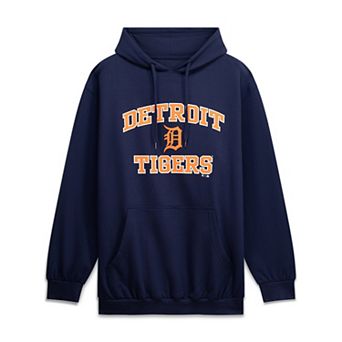 Men's Fanatics Navy Detroit Tigers Big & Tall Heart & Soul Hoodie