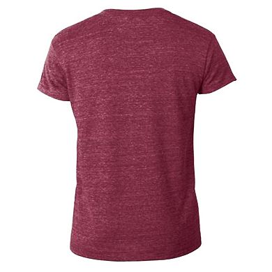 Women's Champion Burgundy Washington Commanders Triumph Tri-Blend V-Neck T-Shirt