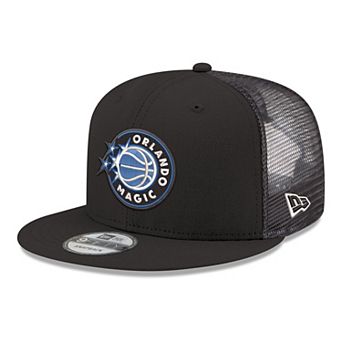 Men's New Era Black Orlando Magic Core Logo Meshback 9FIFTY Snapback Hat