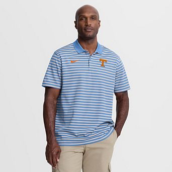 Men's Nike Light Blue/White Tennessee Volunteers Striped Dri-FIT Polo
