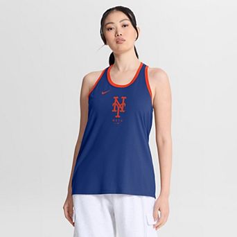 Women's Nike Royal New York Mets Tri-Blend Dri-FIT Racerback Tank Top