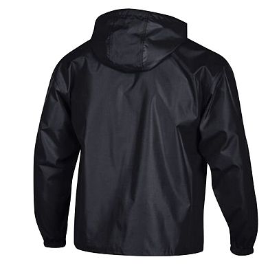 Men's Champion Black Cincinnati Bengals Packable Windbreaker Half-Zip Jacket