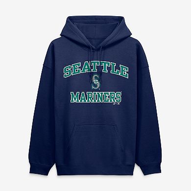 Men's Logo Athletic Navy Seattle Mariners Heart & Soul Hoodie