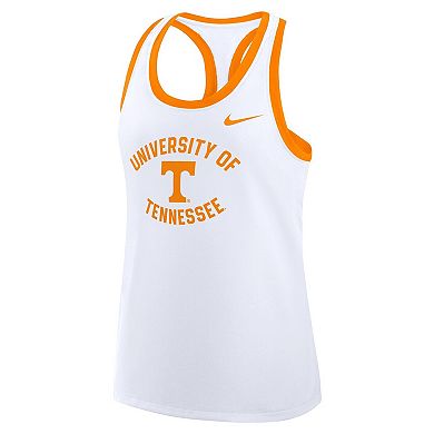 Women's Nike White Tennessee Volunteers Uni Name Tri-Blend Dri-FIT Tank Top
