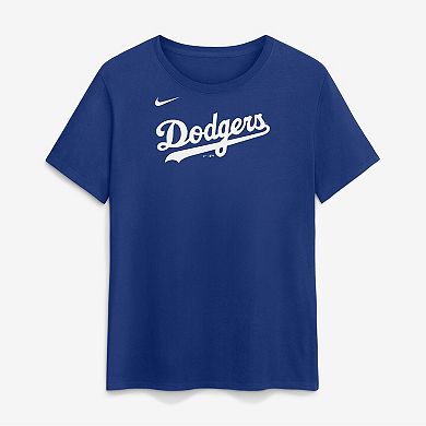 Women's Nike Royal Los Angeles Dodgers Wordmark T-Shirt