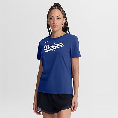 Women's Nike Royal Los Angeles Dodgers Wordmark T-Shirt