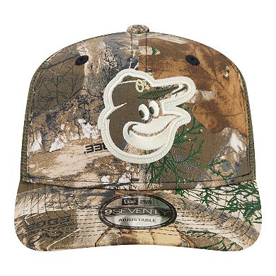 Men's New Era Camo Baltimore Orioles Realtree 9SEVENTY Adjustable Hat