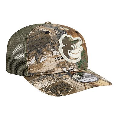 Men's New Era Camo Baltimore Orioles Realtree 9SEVENTY Adjustable Hat