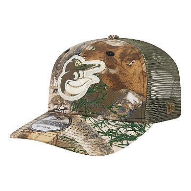 Men's New Era Camo Baltimore Orioles Realtree 9SEVENTY Adjustable Hat