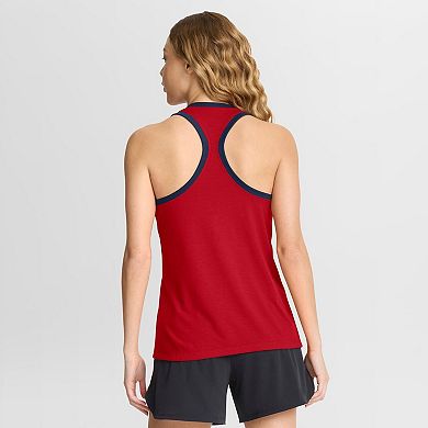 Women's Nike Red Minnesota Twins Tri-Blend Dri-FIT Racerback Tank Top