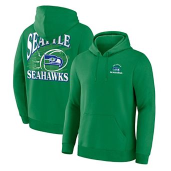 Men's Fanatics Apple Green Seattle Seahawks Classic Scribble Legacy Fleece Hoodie