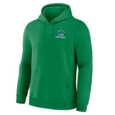 Men's Fanatics Apple Green Seattle Seahawks Classic Scribble Legacy Fleece Hoodie