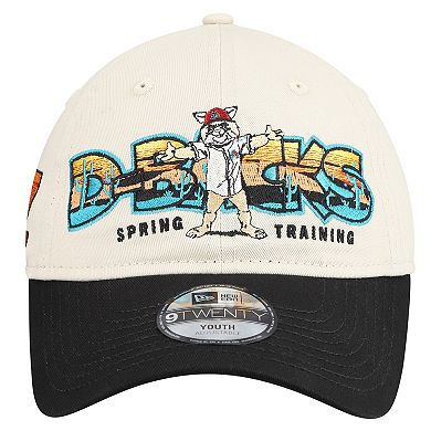 Youth New Era Stone/Black Arizona Diamondbacks 2026 Spring Training Fan Pack Batter 9TWENTY Adjustable Hat