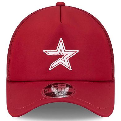 Men's New Era Red Houston Astros 2026 Batting Practice Alternate Apex 9FORTY Adjustable Hat