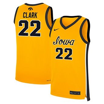 Men's Nike Caitlin Clark Gold Iowa Hawkeyes Alternate Women's Basketball Replica Jersey