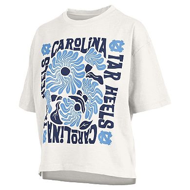 Women's Pressbox White North Carolina Tar Heels Elena Oversized T-Shirt