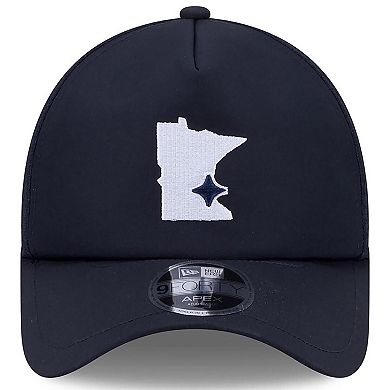 Men's New Era Navy Minnesota Twins 2026 Batting Practice Alternate Apex 9FORTY Adjustable Hat