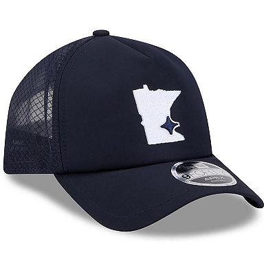 Men's New Era Navy Minnesota Twins 2026 Batting Practice Alternate Apex 9FORTY Adjustable Hat